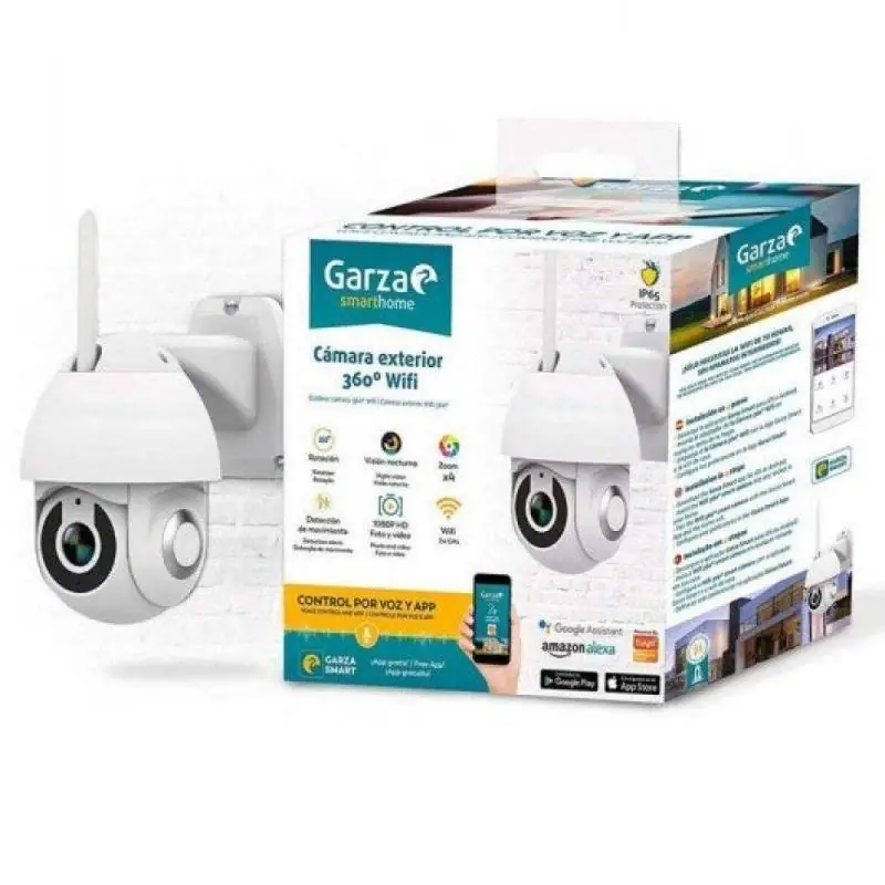 SmartHome, Smart Wi-Fi Security Outdoor Câmera, 360º, HD 1080p Garza - 1 SmartHome, Smart Wi-Fi Security Outdoor Câmera, 360º, HD 1080p Garza - 1