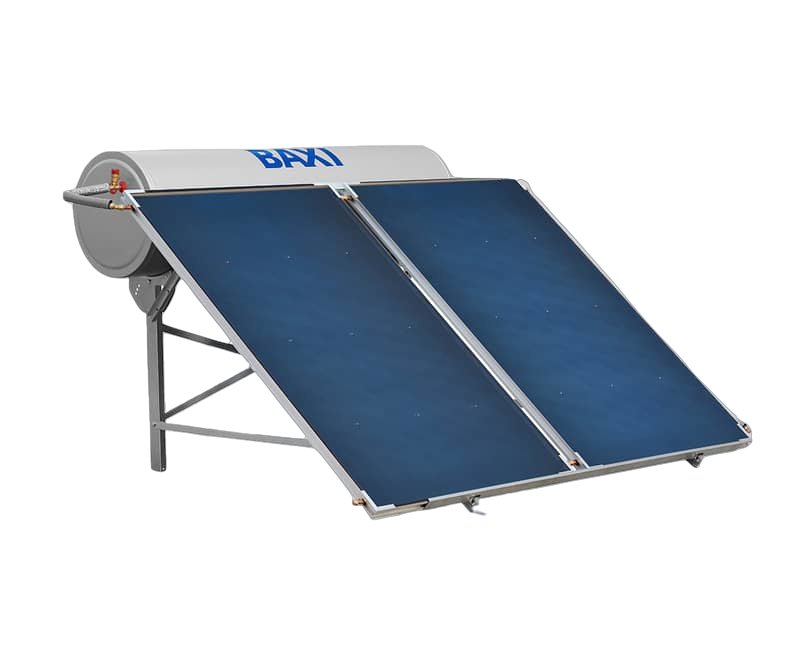 Kit solar Termossifão baxi 300L 2.5 para telhado plano Baxi Roca - 1