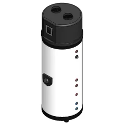 Bomba de calor AQS Aço INOX 300 Litros para produção de água quente Aquecinox - 3