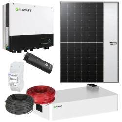 Fotovoltaico autoconsumo hibrido monofásico 4kw Growatt com bateria 5KWh - 1